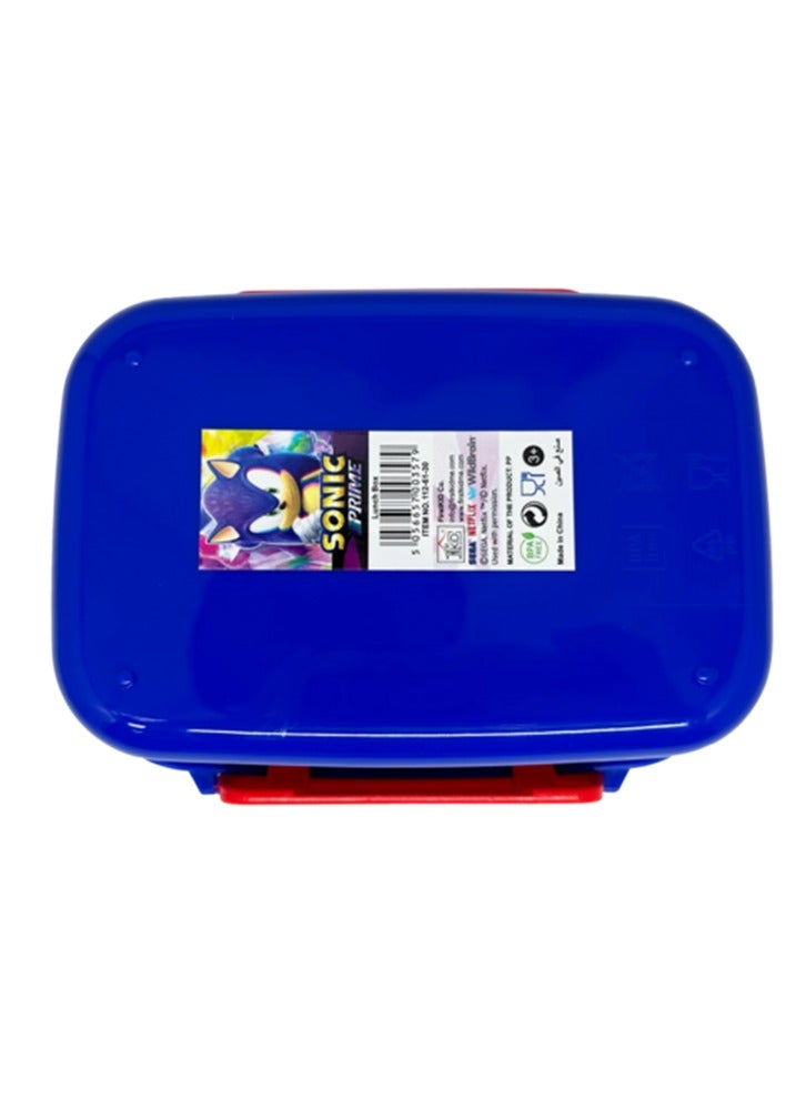 فيرست كيد صندوق غداء سونيك برايم ذا هيدجهوج مستطيل الشكل مانع للتسرب للأطفال باللون الأزرق، 765 مل - Image 3