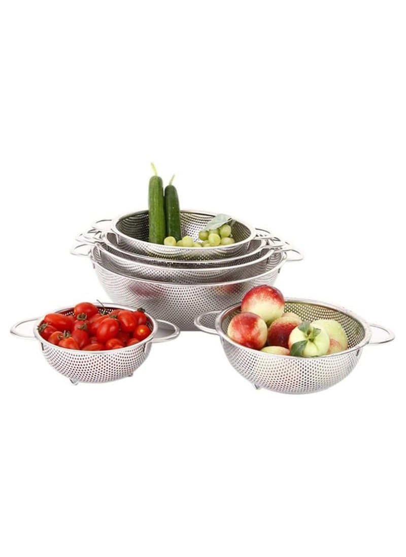 6 piece Vegetable Strainer Sifter Colander Set, Stainless Steel Sink Basket with Handles - pzsku/Z068CD38E9CD7EEB45EFEZ/45/_/1726119016/30c8d359-b159-48c1-8b87-458e3cdee11e