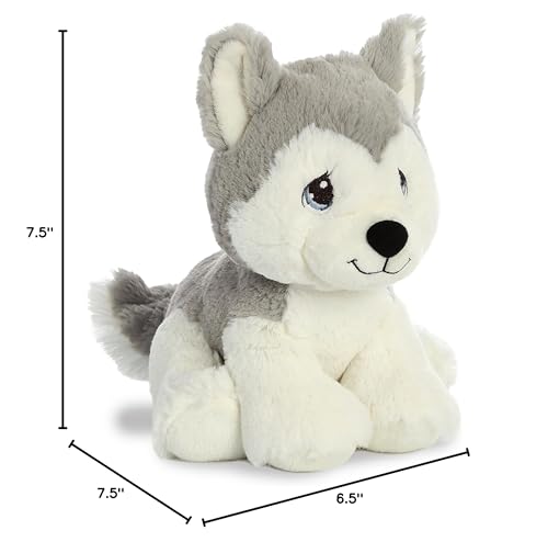 Aurora Inspirational Precious Moments Malakai Wolf Stuffed Animal - Cherished Memories - Enduring Comfort - Gray 8.5 Inches - Image 3