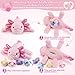 gnomantic 5 Pieces Axolotl Stuffed Animals with Babies Inside Belly 1 Mommy Stuffed Axolotl with 4 Babies Pink Axolotls Plush Toy for Kid Age 38 Gift Ideal for Christmas Valentines Birthday - Image 4
