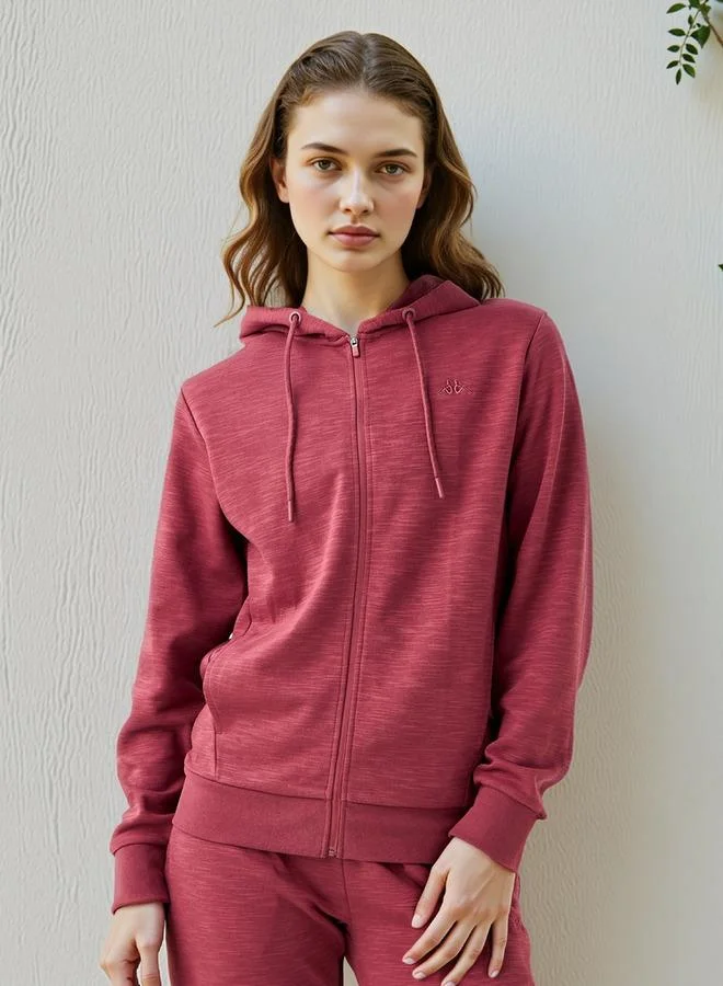 Kappa Zip Through Hoodie with Kangaroo Pockets