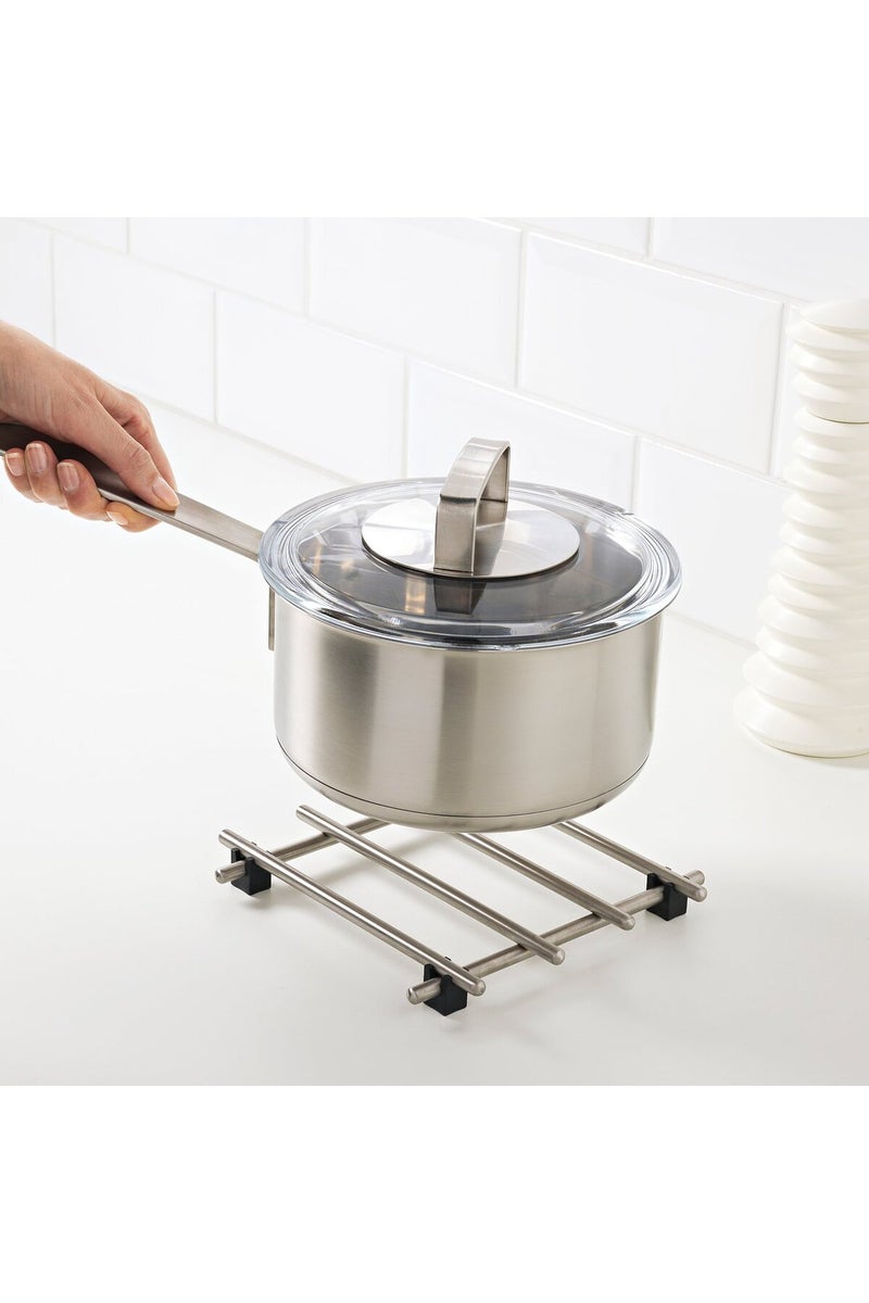 LAMPLIG LÄMPLIG Pot stand, stainless steel, 18 x 18 cm - Image 2