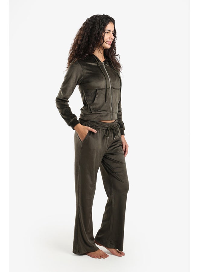 Carina Velvet Pajama Set - Image 3