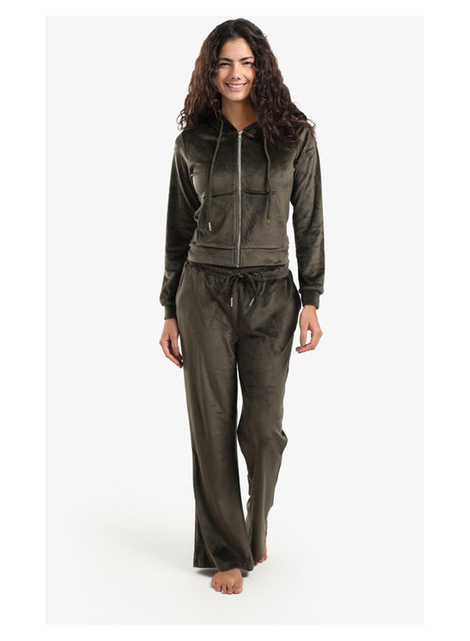 Carina Velvet Pajama Set - Image 1