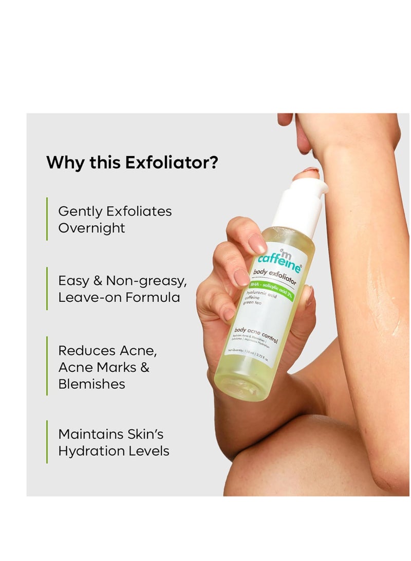 MCaffeine mCaffeine Body Exfoliator with BHA Salicylic Acid 2 Percent - Deep Cleansing - Pore Purifying, Acne and Dark Spot Reduction - 3.72 oz  - Image 4