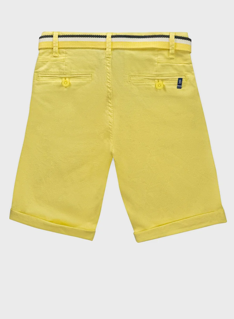 Okaidi Obaibi Youth Belted Bermuda Shorts