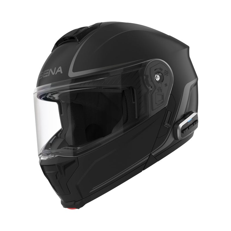 Sena OUTRUSH 2 Modular Smart Motorcycle Helmet with Bluetooth Connectivity and Mesh Intercom Communication Matte Black XL - Image 2