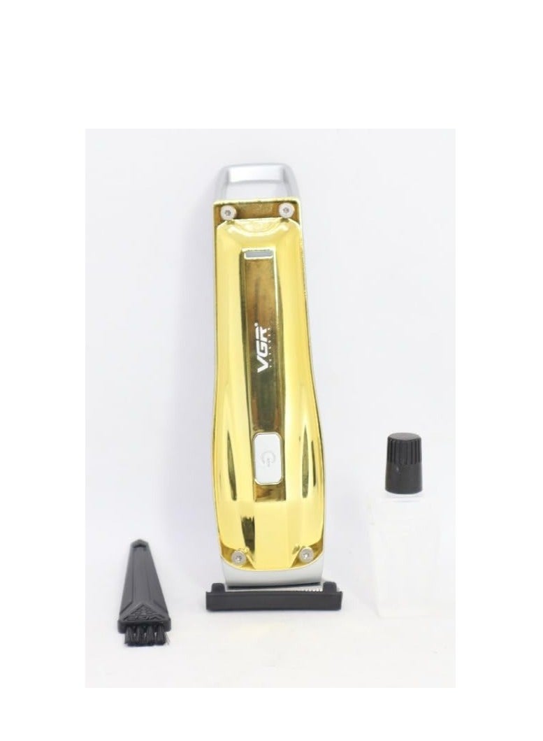 VGR Professional V-955 Rechargeable Razor With Stainless Steel Blades, USB Charging Cable 3 Steering Combs For Men, 500mAh Lithium Ion Battery From GR Gold - Image 5