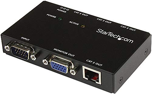 Startech.com StarTechcom VGA Over CAT5 Video Extender VGA Extender 450ft 150m 4Port TAA ST1214T - Image 1