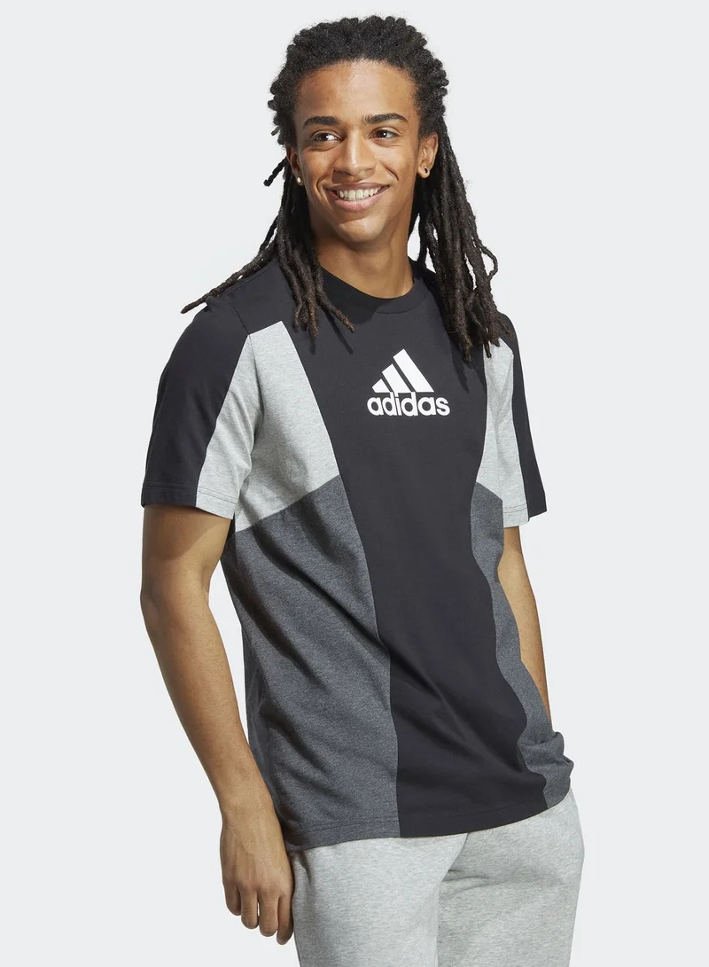 Adidas Essential Colour Block T-Shirt