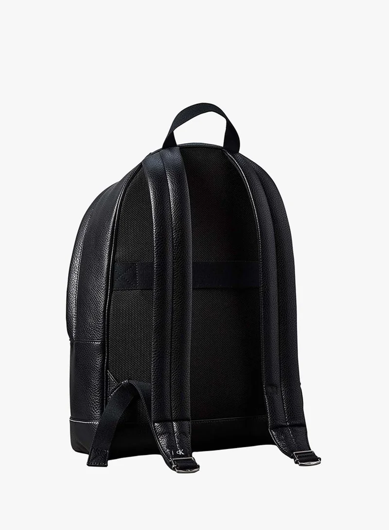 كالفن كلاين Pebbled Signature Logo Trolley Backpack