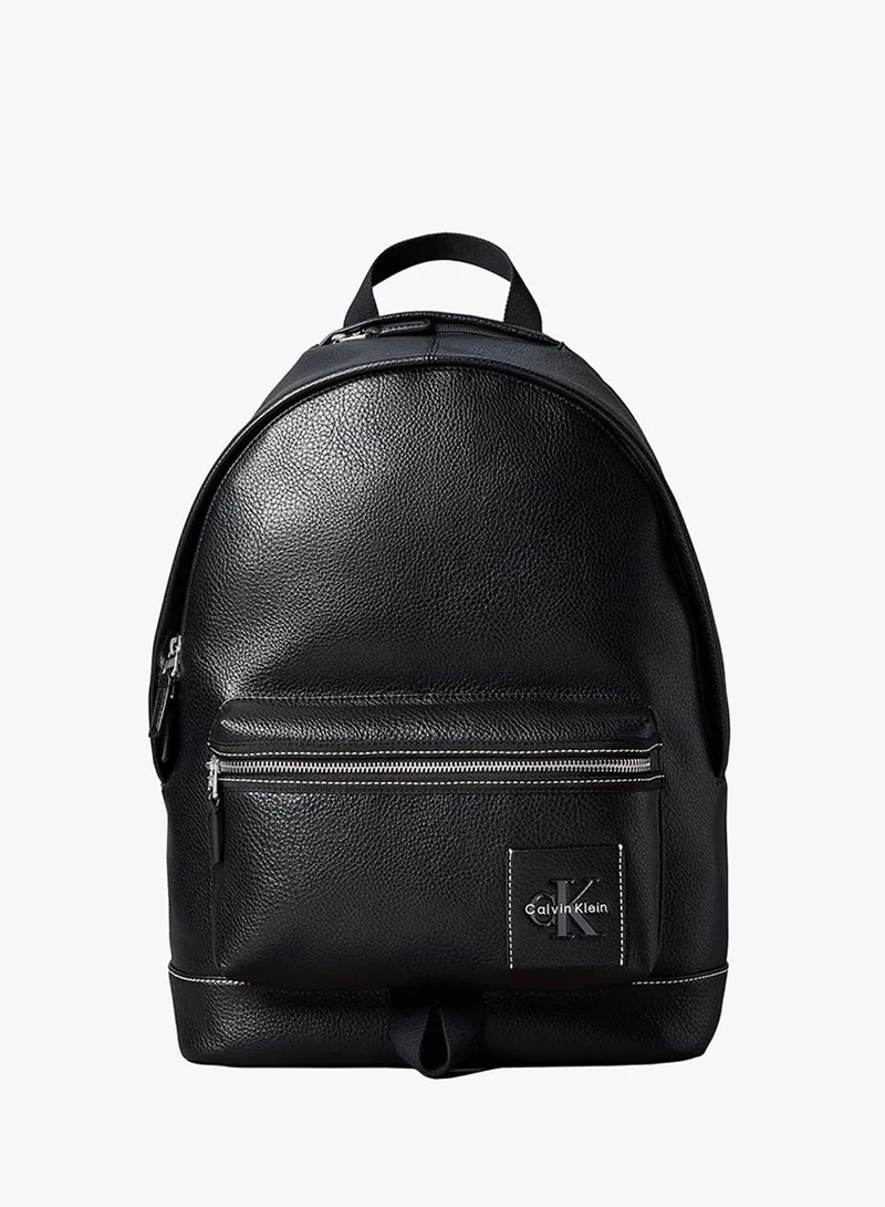 كالفن كلاين Pebbled Signature Logo Trolley Backpack