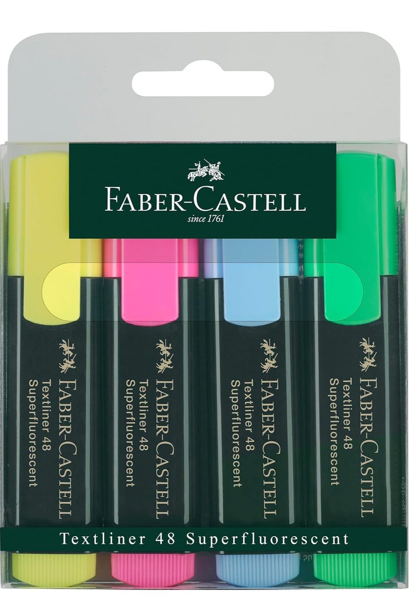 Faber Castle Faber-Castell 4-Piece Highlighter Set, Multicolor  - Image 1