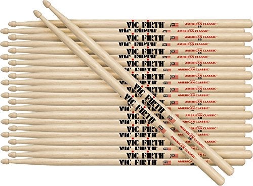 Vic Firth 7A Wood Tip Drum Sticks (12 Pair Bundle) - Image 3