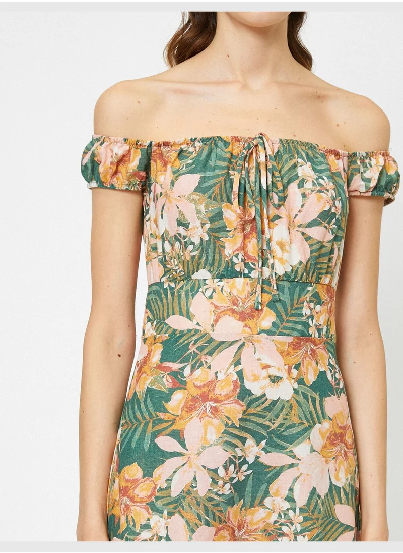 KOTON Patterned Midi Dress