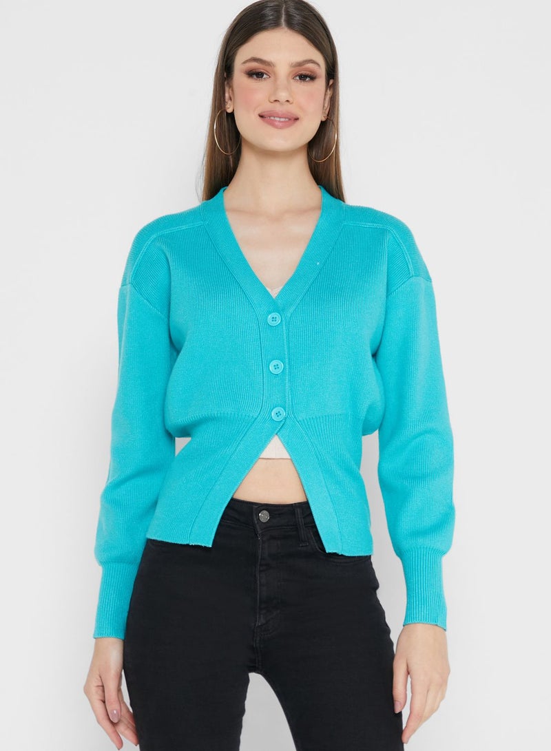 ELLA Puff Sleeve Cardigan - Image 1