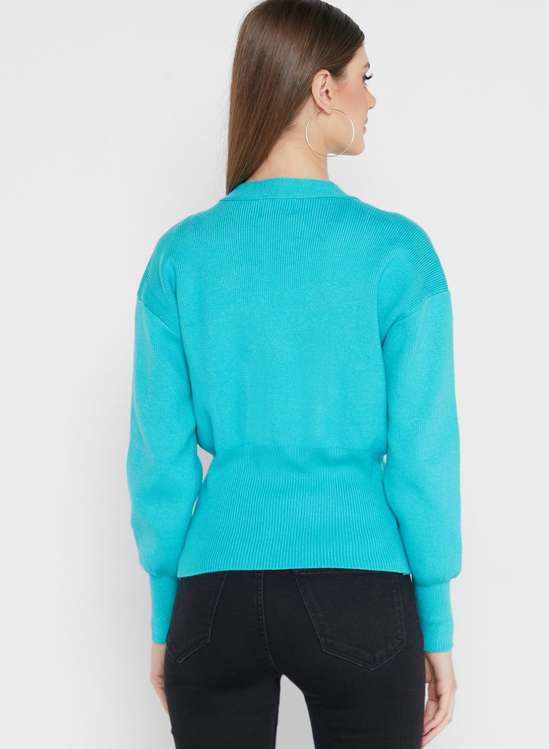 ELLA Puff Sleeve Cardigan - Image 2