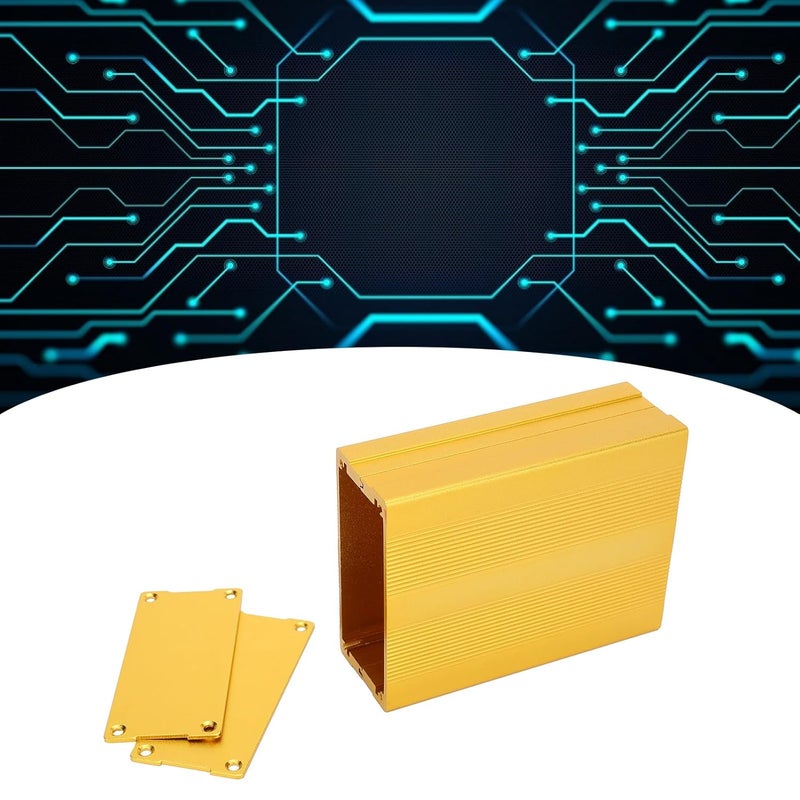 Split Type Housing Box, Aluminum y Enclosure, Box for GPS d, Golden with Ss for Inl, t - Image 3