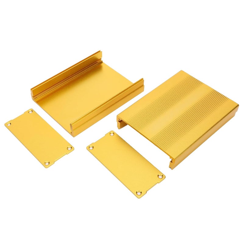 Split Type Housing Box, Aluminum y Enclosure, Box for GPS d, Golden with Ss for Inl, t - Image 5