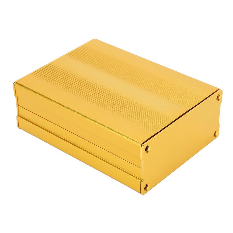 Split Type Housing Box, Aluminum y Enclosure, Box for GPS d, Golden with Ss for Inl, t - Image 4
