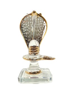 KLEO KLEO Sphatik Shiv Shiva Lingam Linga Ling Crystal Glass Murti Idol Statue Sculpture (3.5"), Clear, Shiva  - Image 1