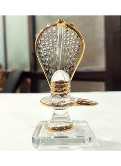 KLEO KLEO Sphatik Shiv Shiva Lingam Linga Ling Crystal Glass Murti Idol Statue Sculpture (3.5"), Clear, Shiva  - Image 2