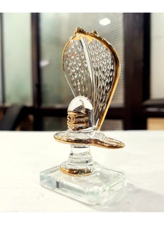 KLEO KLEO Sphatik Shiv Shiva Lingam Linga Ling Crystal Glass Murti Idol Statue Sculpture (3.5"), Clear, Shiva  - Image 4