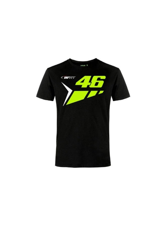 VR46  TSHIRT MAN BLACK S