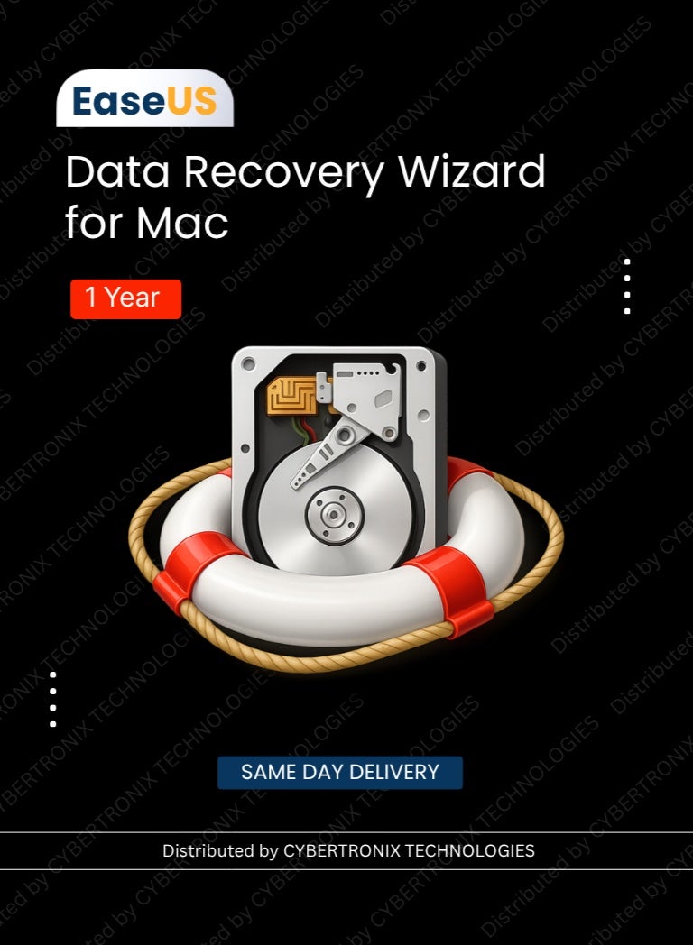 EaseUS Data Recovery Wizard for Mac | 1 Device 1 Year | Digital License | SAME DAY DELIVERY