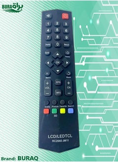 BURAQ Remote Control For Tcl Led Lcd Tv Black 