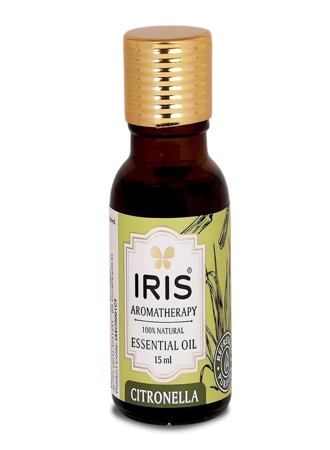 آيريس زيت عطري من إيريس أروماتيراپي 15 مل (سيترونيلا) - Image 1