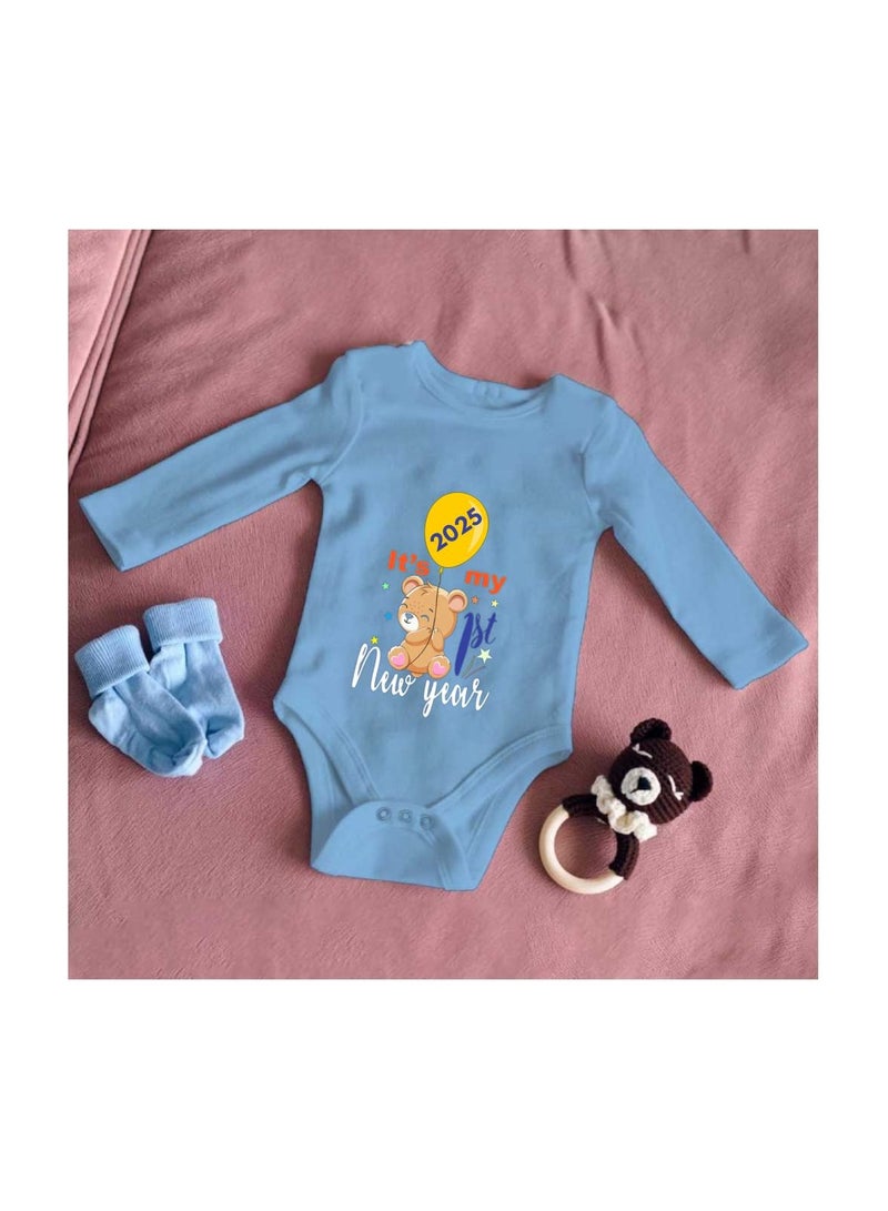 PRINTSHOP4ME My 1st New Year Baby Romper–Soft Cotton Full Sleeve Bodysuits For Newborns,Infants And Toddlers– Unisex Baby Onesies For Boys And Girls-Baby Romper For New Year - Image 3