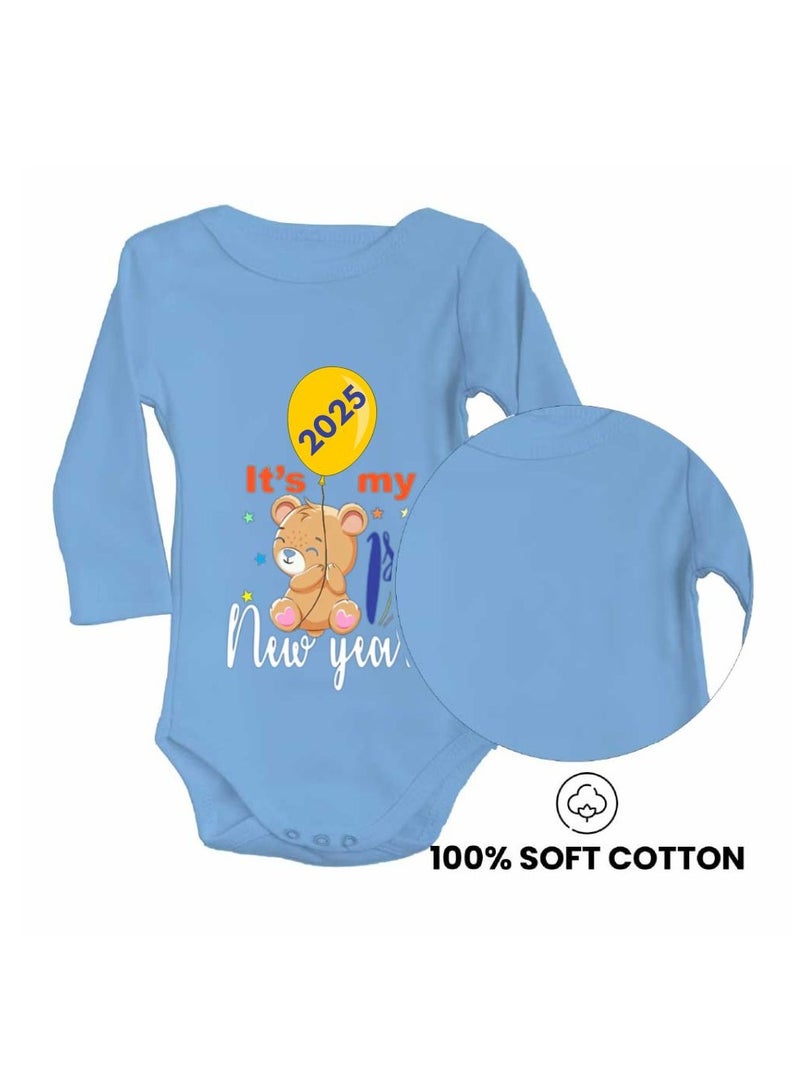 PRINTSHOP4ME My 1st New Year Baby Romper–Soft Cotton Full Sleeve Bodysuits For Newborns,Infants And Toddlers– Unisex Baby Onesies For Boys And Girls-Baby Romper For New Year - Image 4