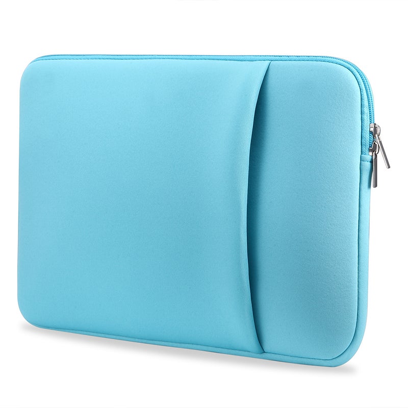 B2015 Laptop Sleeve Soft Zipper Pouch 12'' Laptop Bag Replacement for MacBook Air Pro Ultrabook Laptop Blue - Image 1