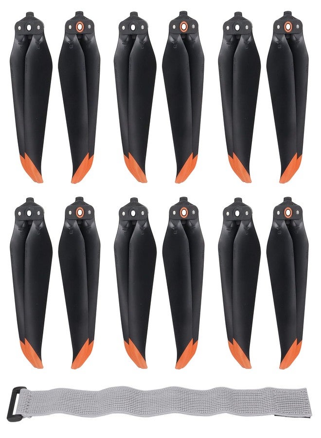 CQT (12Pcs) Air 2 S 2s Propellers Blades + Propeller Holder Strap Compatible with DJI Air 2s / Mavic Air 2 Props Propeller Wings Replacement Accessories Low-Noise and Quick-Release Props - Image 1