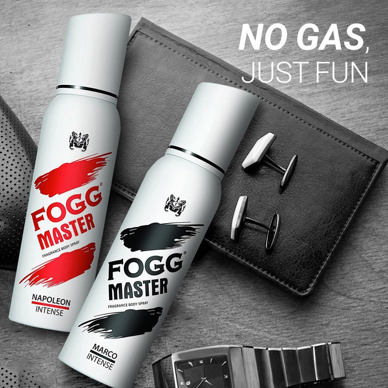 FOGG Master Fragrance Body Spray, Intense For Unisex, Pack Of 2 (Marco + Napoleon) 240ml - Multiple - Image 3