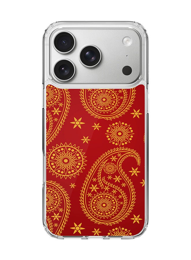 Stylizedd Classic Clear MagSafe Case for iPhone 17 Pro , Hybrid Soft Case Flexible Edges Anti Drop TPU PC Gel Thin Transparent Cover [ Designed for iPhone 17 Pro ] - Indian Bride Full Print