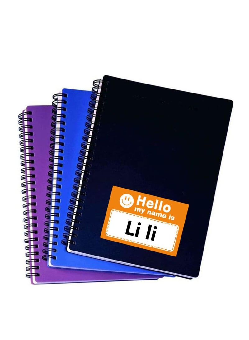 KASTWAVE Name Tag Stickers, "Hello, My Name is" Colorful Name Tags for Schools, Offices, Themed Parties, Families, and Competitions, 1.97in*2.95in, 250 Pcs  - Image 2