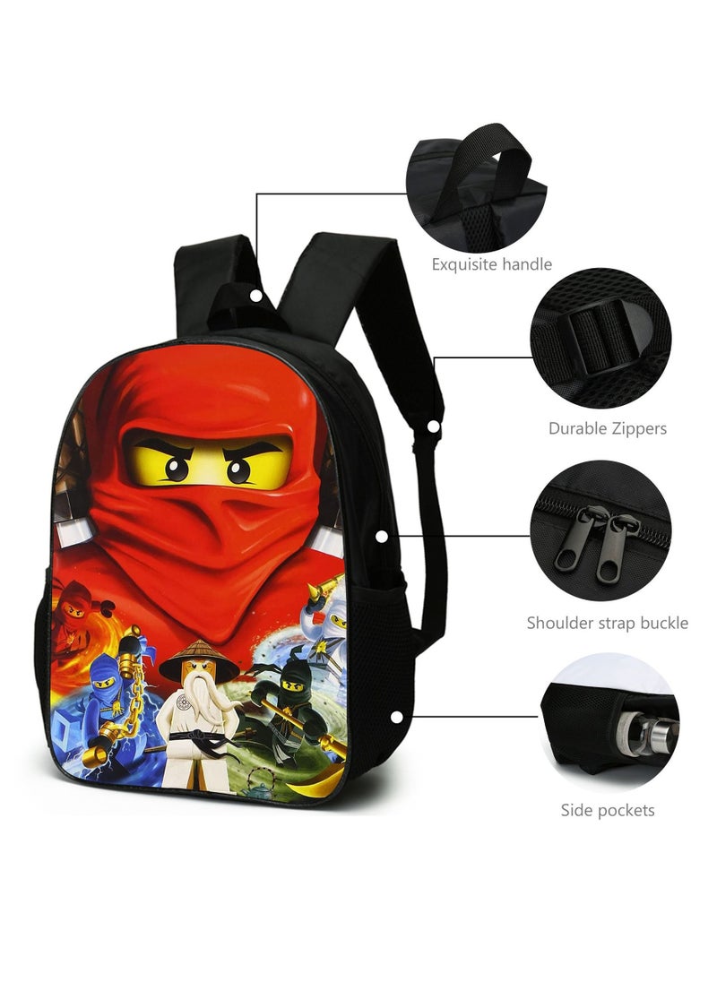 General - Popular Phantom Ninja Backpack Ninjago Student School Bag Cartoon Anime Double-Shoulder Backpack Crossbody Bag Pen - Image 1