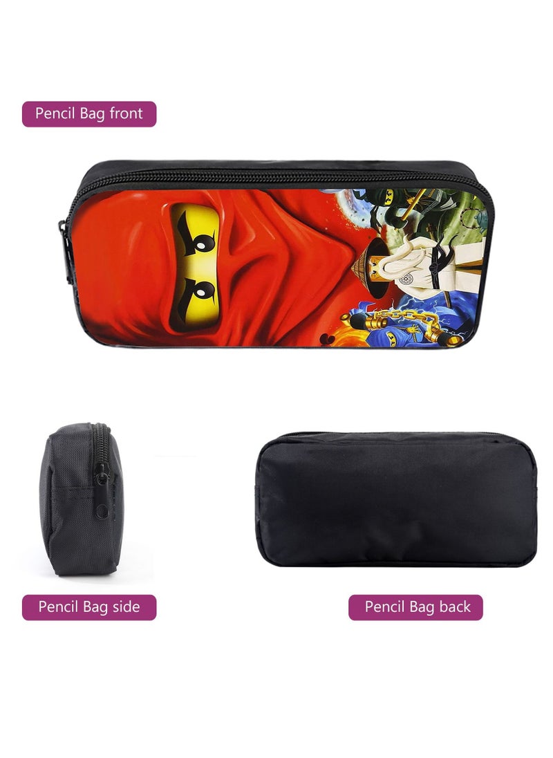 General - Popular Phantom Ninja Backpack Ninjago Student School Bag Cartoon Anime Double-Shoulder Backpack Crossbody Bag Pen - Image 1