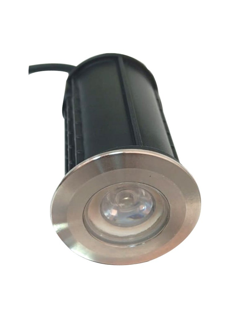 بل مرة مصباح أرضي تحت الماء LED بقوة 1 واط، يعمل بجهد 12-24 فولت تيار متردد، أبيض دافئ - Image 2
