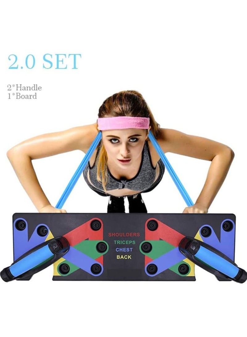 Generic 18 in1 Push Up Rack Board System Fitness Workout Training Gym Exercise Stands  - Image 2