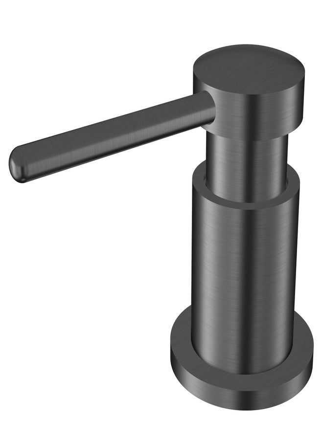 Karran SD55 Kitchen Soap Dispenser - Premium Lead-Free Brass, Dual Refill Options, 47" Undermount Tube for Large Bottles, Self-Priming Pump, Commercial-Grade Durability (Spot Free Gunmetal Grey) - Image 1