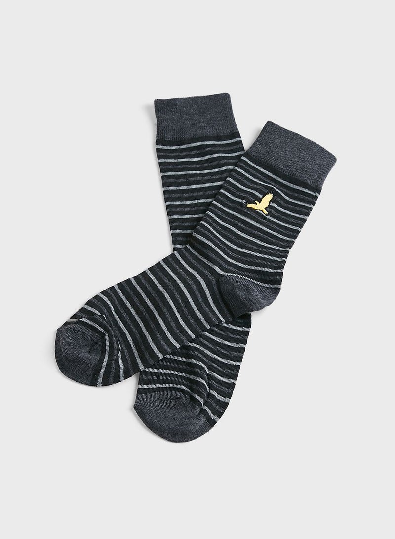 BRAVE SOUL Pack of 5 Sock With Embroidery Logo - Image 5
