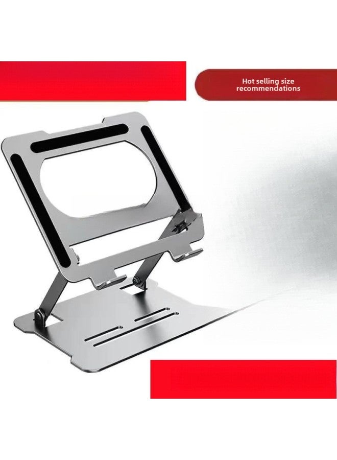 Laptop Convenient Foldable Multifunctional Heat Dissipation Laptop Tablet Alloy Bracket Free Shipping-Color:Reinforced Cooling Silver + Sticker Installation-free  - Image 2