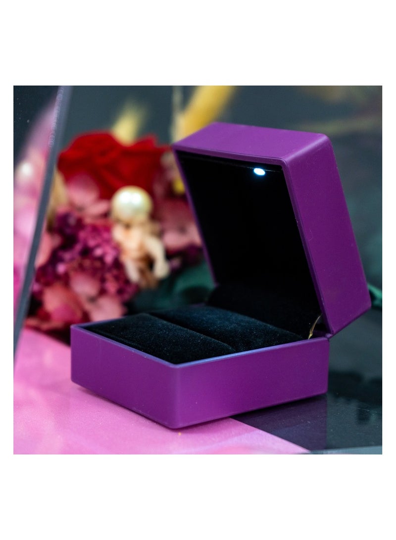 Sofia Nature Acrylic Bag, Infinity Rose Flower&Ring Holder Box - Image 4