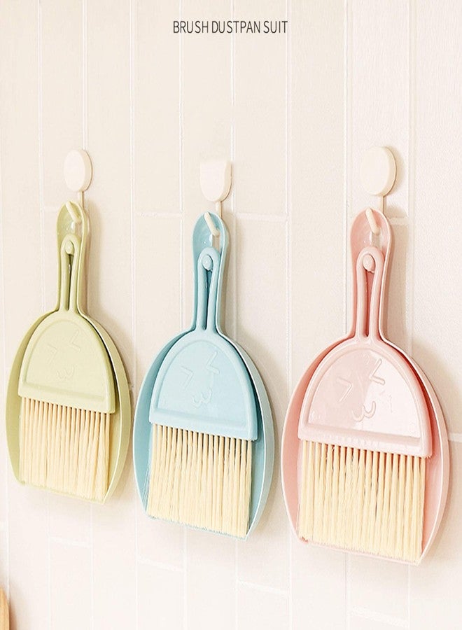 Setaria Viridis Small Dustpan and Brush kit, Multifunctional Cleaning Tool (with Manual Broom Brush), Plastic dust Collector (Green) - Image 4