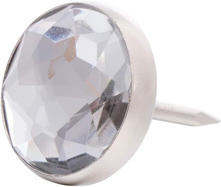 كلاراكو مسامير تنجيد كريستالية من كلاركو، 100 قطعة، مسامير تزيين أثاث الأريكة - Image 1