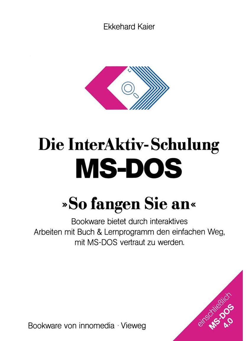 Die InterAktiv-Schulung MS-DOS So fangen Sie an: Bookware bietet durch interaktives Arbeiten mit Buch & Lernprogramm den einfachen Weg, mit MS-DOS vertraut zu werden 