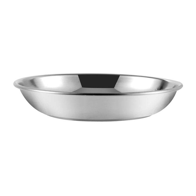 Kraft- follow your imagination Kraft Stainless Steel Halwa Plate Set of 12 (12cm) | Mirror Finish, Food-Grade & Durable | Small Round Serving Plates for Dessert, Snacks & Sweets | BPA-Free, Dishwasher Safe | 2-Year Warranty - Image 2